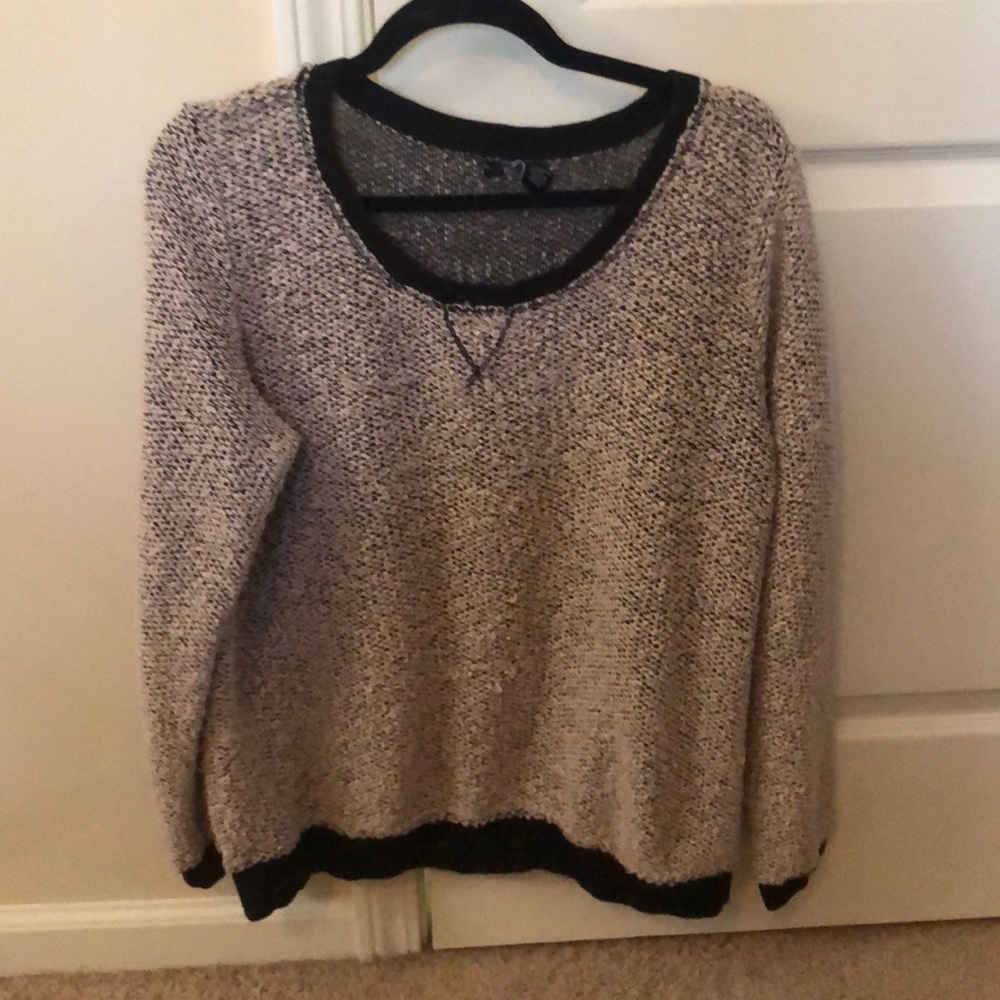 Sweater. Cozy, thinner so not too hot